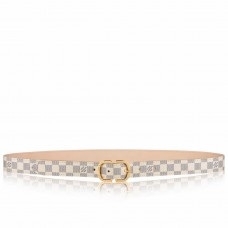 Louis Vuitton Mini 25MM Belt In Damier Azur Canvas M9782X