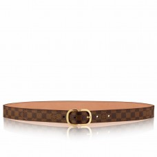 Louis Vuitton Mini 25MM Belt In Damier Ebene Canvas M9744V