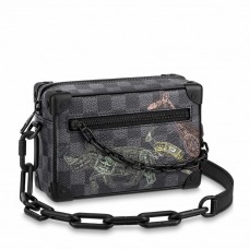 Louis Vuitton Mini Soft Trunk Bag In Damier Graphite Canvas N45278