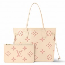 Louis Vuitton Neverfull MM Bag In Monogram Empreinte Leather M21579