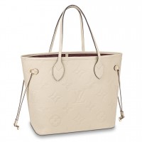 Louis Vuitton Neverfull MM Bag In Monogram Empreinte Leather M45684