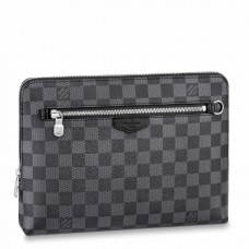 Louis Vuitton New Pouch In Damier Graphite Canvas N60417