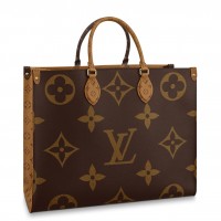Louis Vuitton OnTheGo GM Bag In Giant Monogram Reverse Canvas M45320