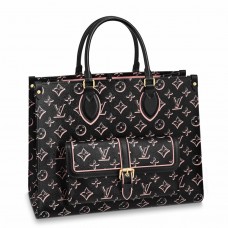 Louis Vuitton OnTheGo MM Bag In Black Monogram Canvas M46154