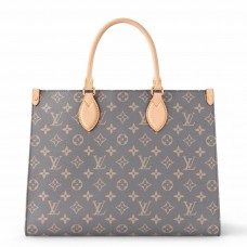 Louis Vuitton OnTheGo MM Bag in Grey Monogram Canvas M12415