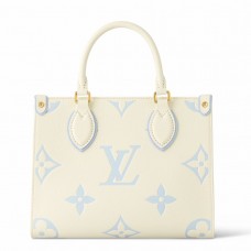 Louis Vuitton Onthego PM Bag in Bicolor Monogram Empreinte Leather M46833