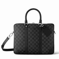 Louis Vuitton Porte-Documents Voyage PM in Damier Graphite Canvas N40445