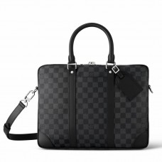 Louis Vuitton Porte-Documents Voyage PM in Damier Graphite Canvas N40445