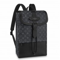Louis Vuitton Saumur Backpack In Monogram Eclipse Canvas M45913