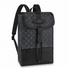 Louis Vuitton Saumur Backpack In Monogram Eclipse Canvas M45913