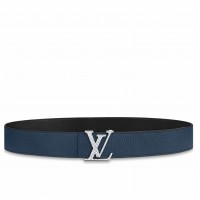 Louis Vuitton Silver Damier LV 40MM Reversible Belt M0336V