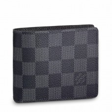 Louis Vuitton Slender Wallet In Damier Graphite Canvas N63261