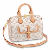 Louis Vuitton Speedy Bandouliere 25 Bag In Beige Monogram Canvas M20919