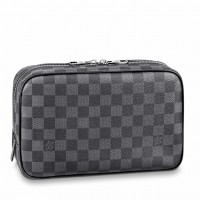 Louis Vuitton Toilet Pouch GM In Damier Graphite Canvas N47521