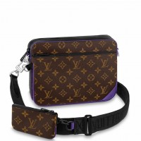 Louis Vuitton Trio Messenger Bag In Monogram Macassar Canvas M46266
