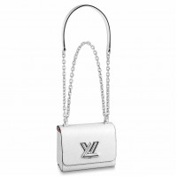 Louis Vuitton Twist Mini Bag In White Epi Leather M56118