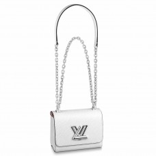 Louis Vuitton Twist Mini Bag In White Epi Leather M56118