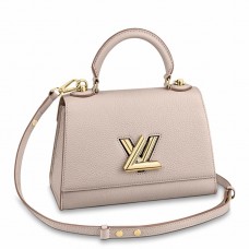 Louis Vuitton Twist One Handle PM Bag In Greige Leather M57214