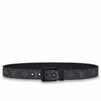 Louis Vuitton Voyager 35mm Belt In Monogram Eclipse Canvas M0043T