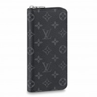 Louis Vuitton Zippy Wallet Vertical In Monogram Eclipse Canvas M62295
