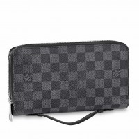 Louis Vuitton Zippy XL Wallet In Damier Graphite Canvas N41503