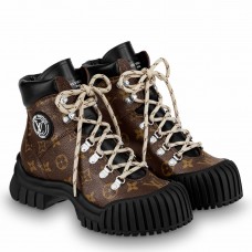 Louis VuittonRuby Flat Ranger Boots In Monogram Canvas